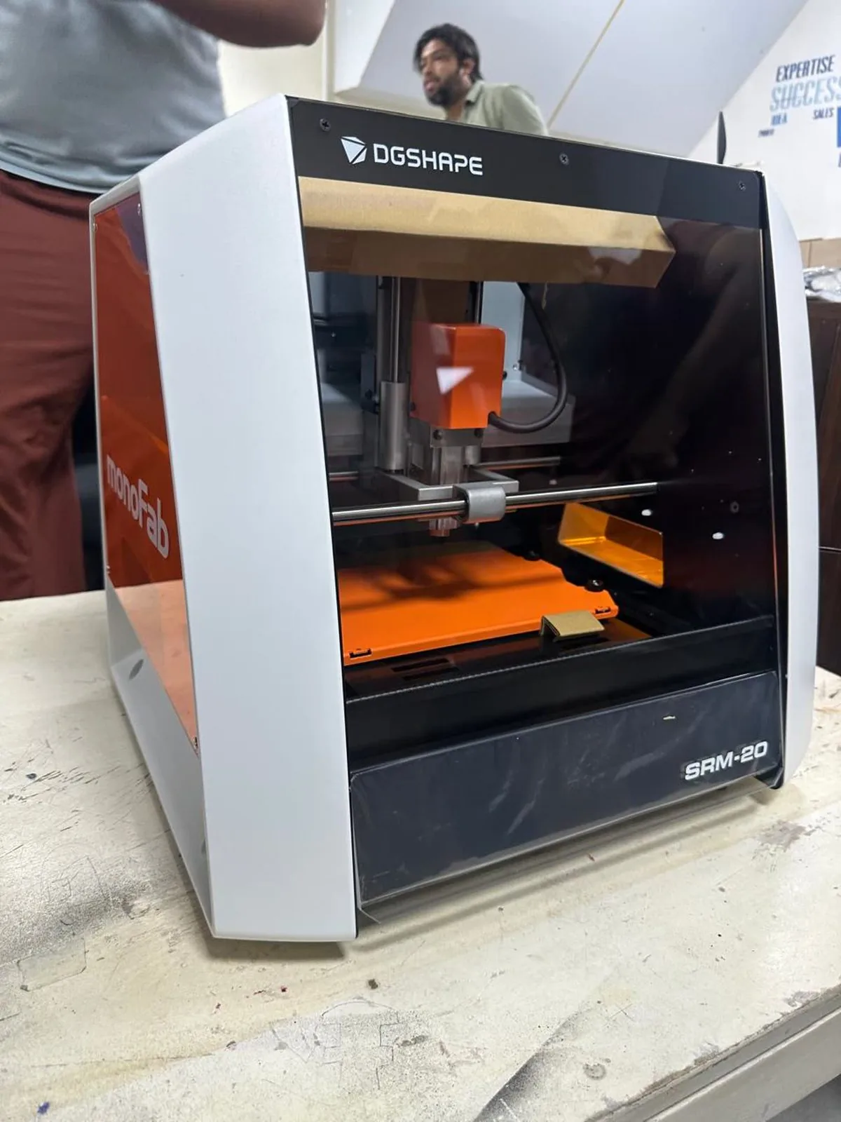 A Roland SRM-20 desktop milling machine.
